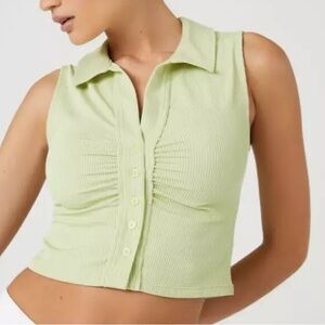 NWT Forever 21 Rib-Knit Cute Crop Top